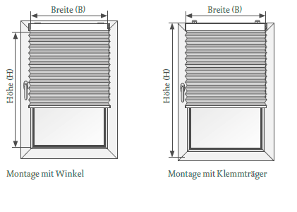 Fensterflügelmontage Rechteckfenster mit Schnurzug